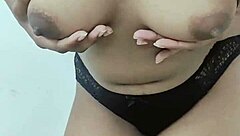 Watch Out! This Solo Indian Beauty Plays With Her Big Tits And Tight Pussy In A Steamy Workout Session!