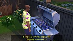 In this anime holiday game, Sims4 follows weekend adventures with Mike and his dad in steamy daddy scenarios