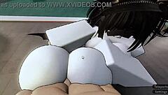 Roblox Slut Returns with Her Friend for More Creampie Group Sex in Tight Pussies!