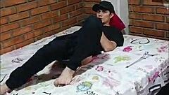 stepmom walks into my room and sees me masturbating with my tantaly doll - wanna join for homemade sex?