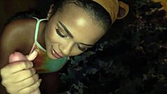 Horny Alina Ali goes wild sucking that massive dick hard 😈