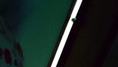 Wife casually fingered her husband's cock in a relaxed moment.