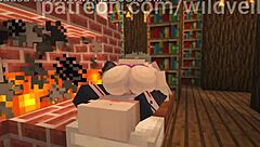 whoa big tits caesar hsr takes that creampie deep in wild minecraft hentai action