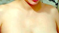 Hey, check out Mia Scarlett showing off those nice big tits on webcam!