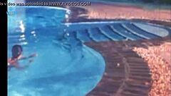 Unmarried Hot Couple Enjoys Time At Swim Pool With Friends!