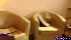 Stockinged Mature Jerking Cock After Intense Trio Sex With Blowjob And Doggystyle