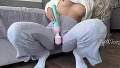 Big Ass Babe Holds Back Cum Squirt In Panties