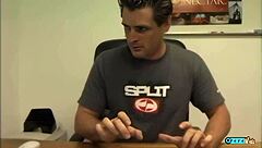 Two Lesbian Bitches Use Strapon in Office for Tight Pussy Sex