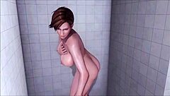 doa 5 girls take a nude shower together in steamy scene