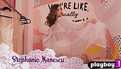 Beautiful all natural milf Stephanie Manescu passion posing in lingerie - ready to strip and tease?