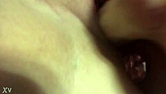 She started with a huge dildo for double penetration and added a butt plug to intensify the anal play.