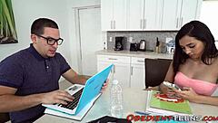 Bound Teen 18+ Gets Dominated, Fucked Rough, and Filled with Cum!