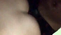 The thick Latina bent over for doggystyle pounding from a big black cock in intense interracial action.