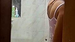 I Spied On My Roommate As She Changed Clothes And Took A Shower In The Bathroom