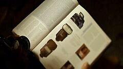 What happens when a nerdy mature slut with glasses gets roughly fucked hard by a strapon in POV?