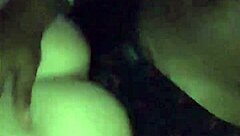 The thick Latina bent over for doggystyle pounding from a big black cock in intense interracial action.