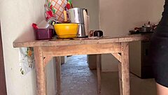 Theres No Way You Cant Cum Watching This Maid Give Her Ass In The Kitchen