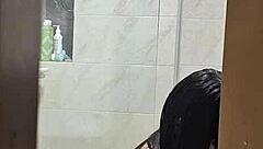 I Spied On My Roommate As She Changed Clothes And Took A Shower In The Bathroom