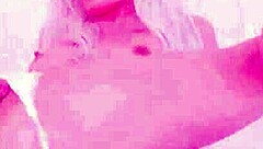 hey, watch this blonde going wild with anal dildo play