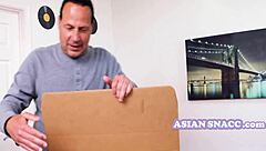 This asian teen doll in lingerie makes his cock swell hard with her petite kinky moves from Asiansnacc