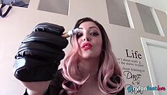 Princess Eden Commands Licking Her Shoes and Jerking Off Now!