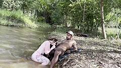 Why not fuck this stranger bareback in the woods after he jerks off watching me?