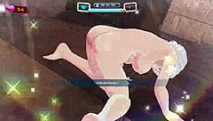 Anime hentai game shows big tits asian girls nude on beach in uncensored mod