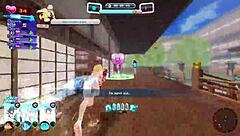 Anime hentai game shows big tits asian girls nude on beach in uncensored mod