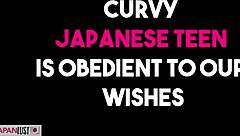 Who knew a sexy curvy Japanese teen 18+ could be this submissive and ready for wild amateur sex?