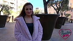 Lylou the Perverse Brunette Enjoys Two European Guys in Amateur Threesome