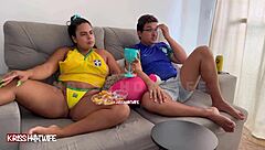 Hey, I was such a naughty slut during the Brazil game 😈, flashing and fucking like a total exhibitionist wife!