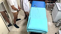 Argentine married nurse stays late at the office under hidden camera watch