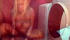 In a twisted fantasy, the gagged and roped housewife endures choking deepthroat and rough wet pussy sex in intense BDSM bondage.