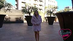 Lylou the Perverse Brunette Enjoys Two European Guys in Amateur Threesome