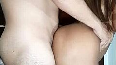 teen takes monster cock creampie in her big ass during anal sex standing up