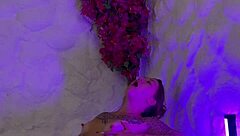 Brazilian latina masturbates solo in hotel room with big ass flashing