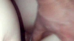 Tight girlfriend slides in that new buttplug before bending over for doggystyle fucking with big cock