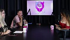 Blonde Brazilian teen Charllottye Sheer Red explores a swing house adventure with friends in glamorous lingerie