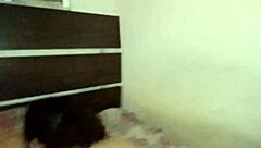 Fucking this big ass brunette bitch hard with monster cock until she orgasms without removing lace panties