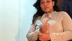 filipina bbw slut moans loud during her clothes-ripping strip tease with fat curves