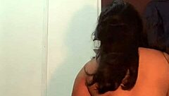 filipina bbw slut moans loud during her clothes-ripping strip tease with fat curves