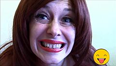 Horny Fetish Queen Shows Off Wild Tongue Action!