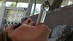 Oh wow, Amber Rain totally loves getting blasted by that massive cock!