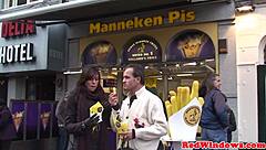 blonde whore from amsterdam, she sucks cock good then bends over for doggystyle fuck, yeah...