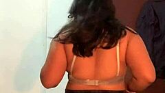 filipina bbw slut moans loud during her clothes-ripping strip tease with fat curves