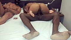 Interracial - Husband Films His Tight Ass Wife Being Fucked by Real Black Monster! She Loves a Monster BBC Cock Karina and Lucas!