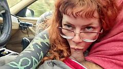 Hey, that oral session in dad's car was super teasing and quick, with some moaning and submissive vibes.