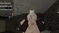 why does this cute girl landlord get wrecked by bbc on roblox?