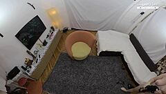 I caught my step sister masturbating and got turned on i spied on my step sister having