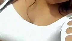 venezolana in lima gets her big natural tits licked in peruvian pussy action